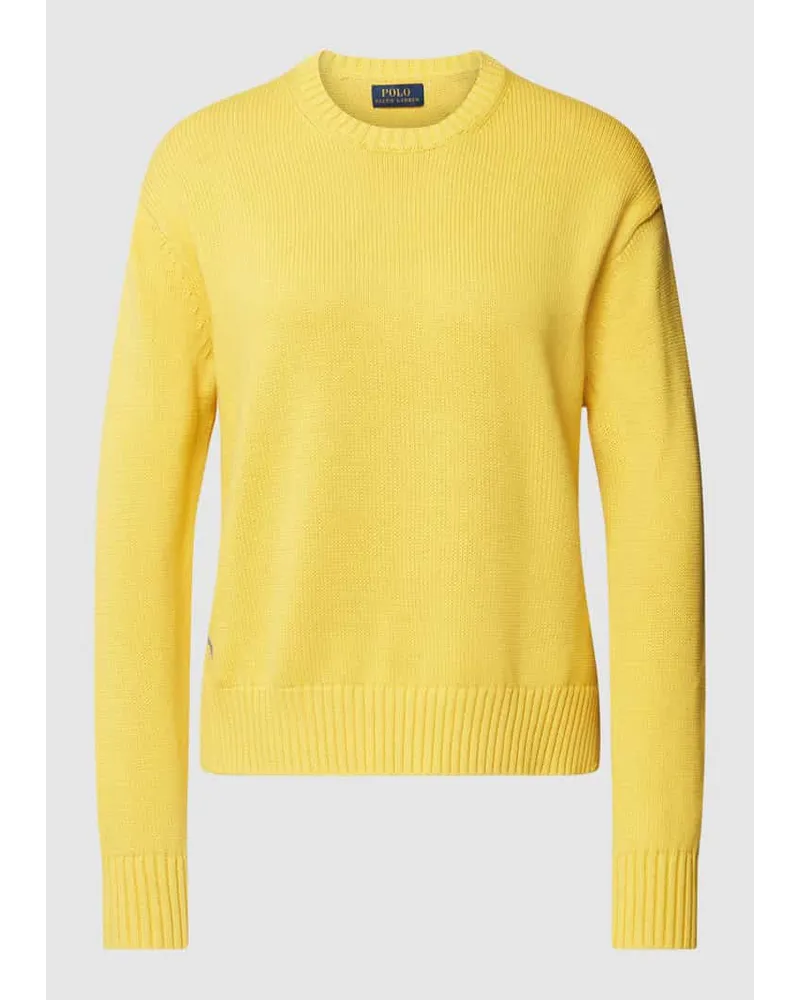 Ralph Lauren Strickpullover mit Rundhalsausschnitt Gelb