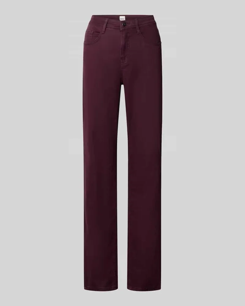 Brax Body Fit Gerade Hose aus Lyocell-Mix mit Modal-Baumwoll-Anteil Modell 'CAROLA Bordeaux