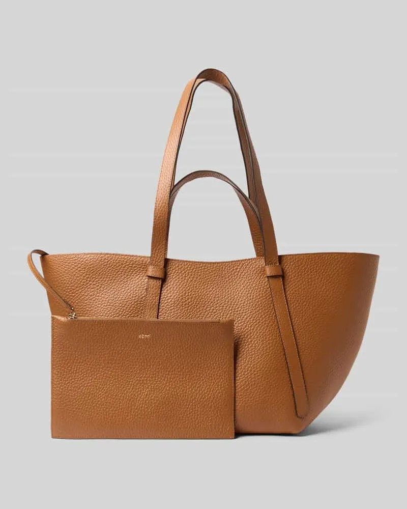 Abro Handtasche mit Label-Detail Modell 'COSMO Cognac