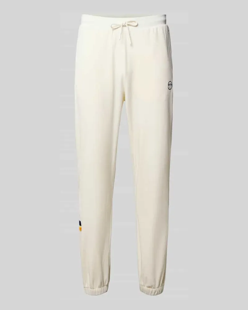 Sergio Tacchini Sweatpants mit elastischem Bund Offwhite