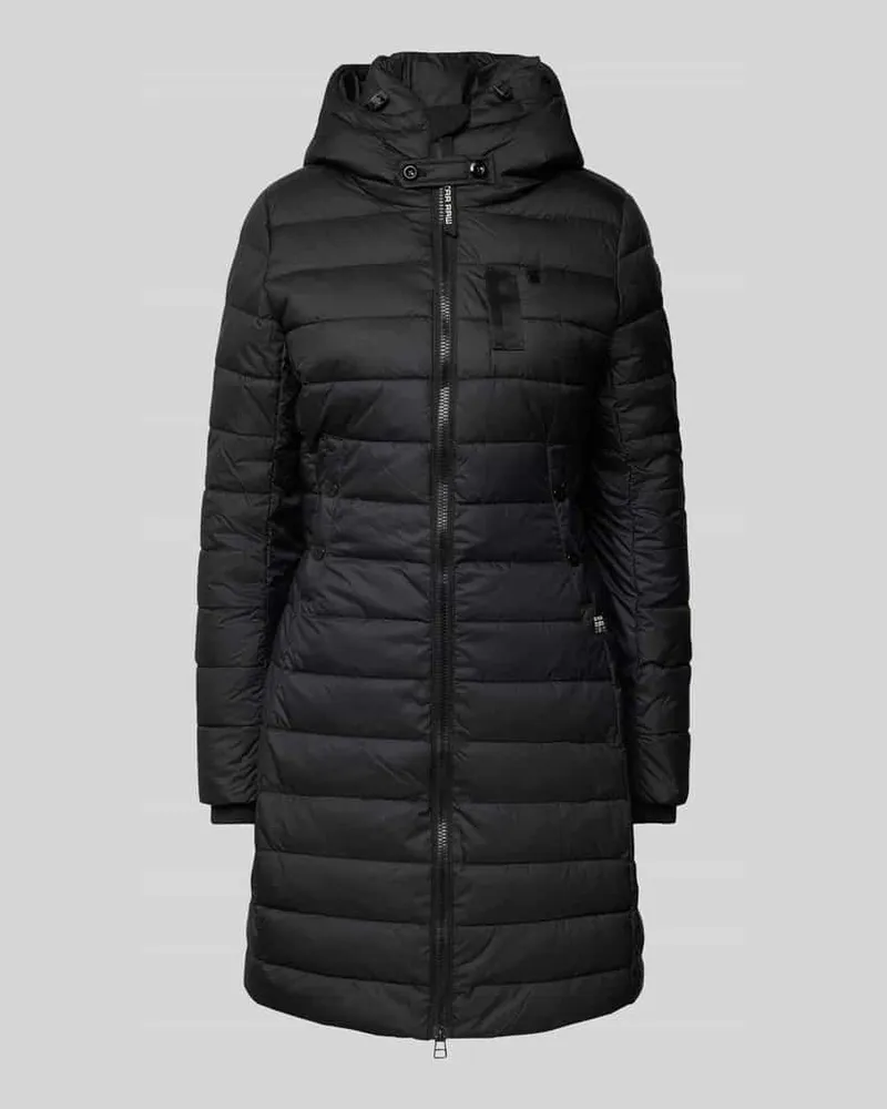 G-STAR RAW Steppmantel mit Kapuze Black