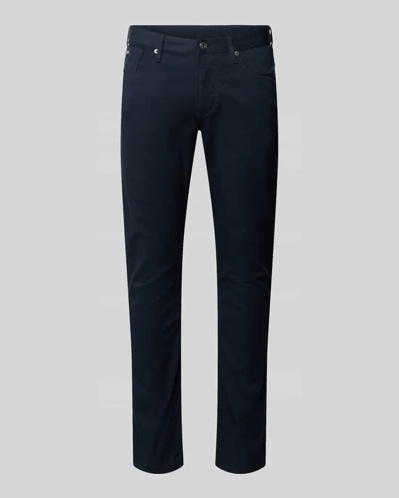 Emporio Armani Slim Fit Jeans aus Baumwoll-Mix im 5-Pocket-Design Marine