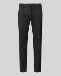 HUGO BOSS Tapered Fit Chino mit Gürtelschlaufen Black