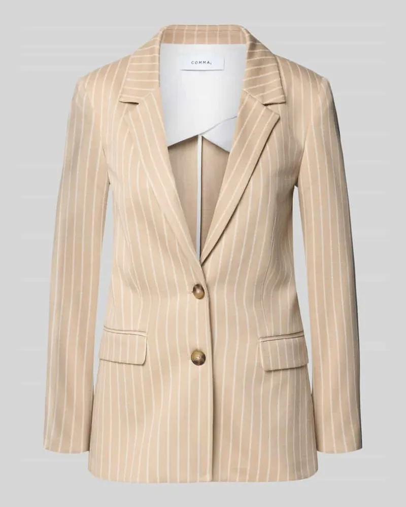 COMMA Blazer mit Reverskragen Beige