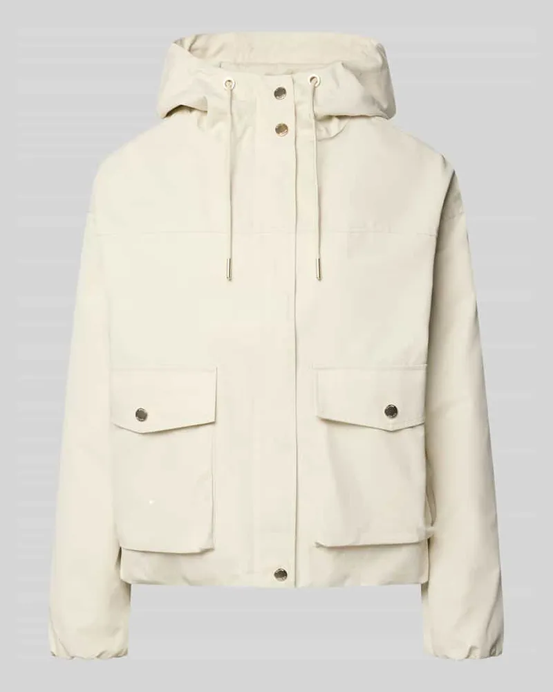 S.Oliver Regular Fit Parka aus Baumwoll-Mix Kitt