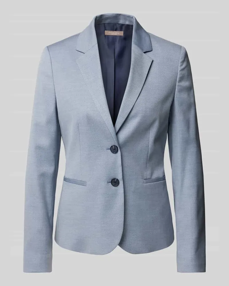 Christian Berg Blazer mit Strukturmuster Hellblau