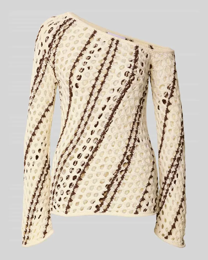LeGer by Lena Gercke Strickpullover im One-Shoulder-Look Modell 'Laren Offwhite