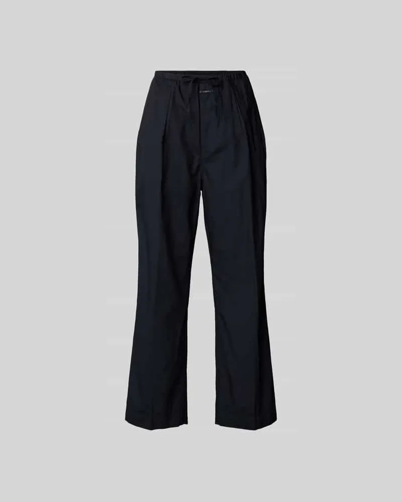 Closed Stoffhose mit elastischem Bund Dunkelblau