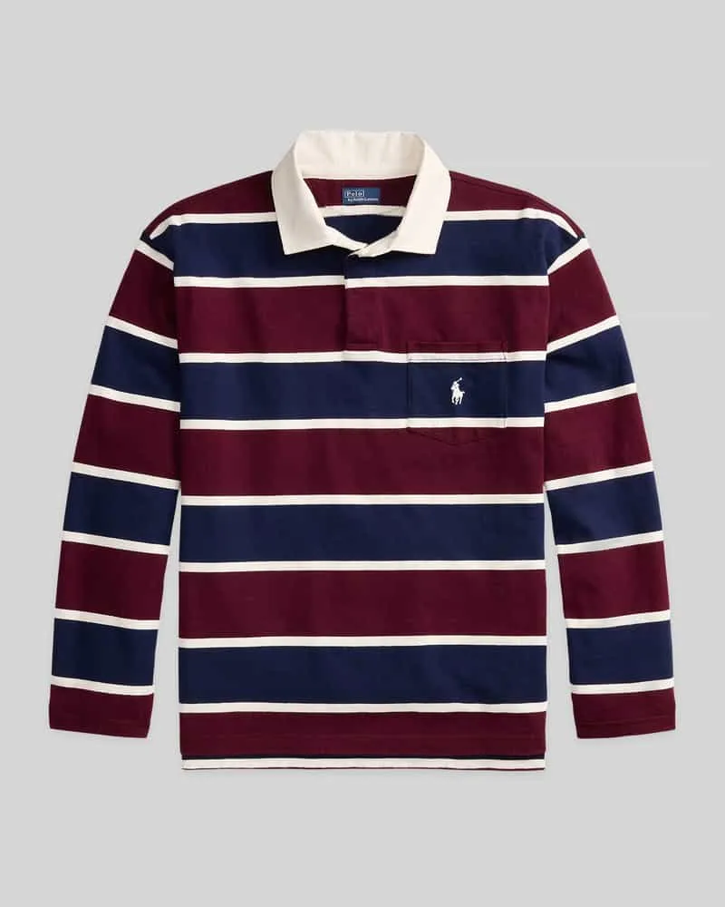 Ralph Lauren Relaxed Fit Sweatshirt aus reiner Baumwolle Bordeaux