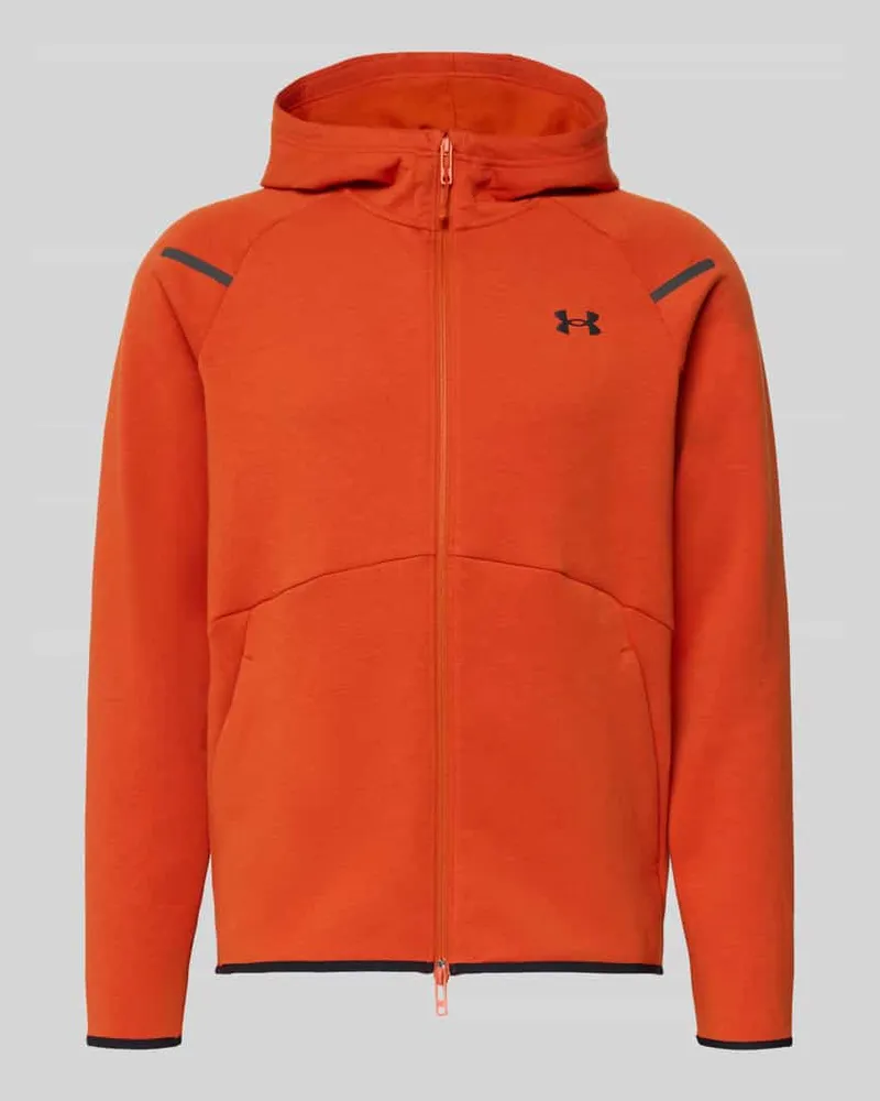 Under Armour Sweatjacke mit Zweiwege-Reißverschluss Modell 'Unstoppable Hellrot
