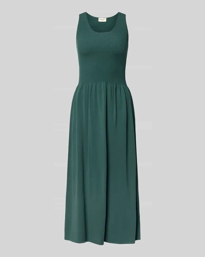 Max Mara A-Linie Strickkleid aus Viskose-Mix Modell 'CALIBRI Dunkelgruen