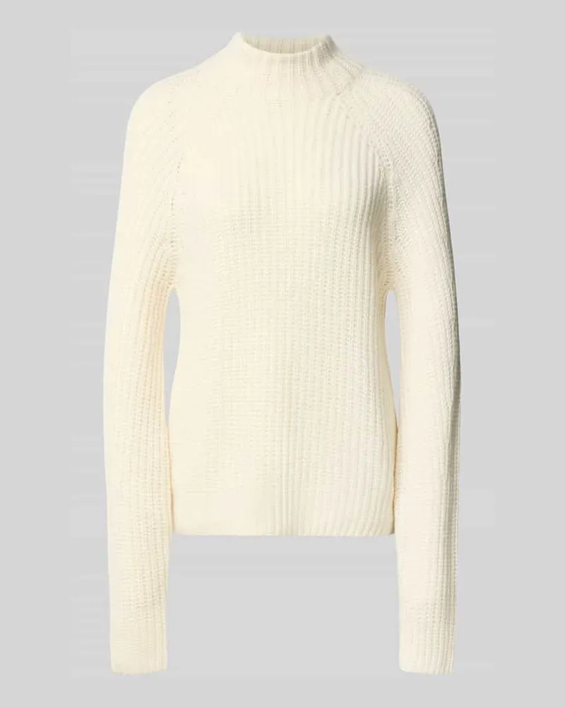 0039 Italy Strickpullover aus Kaschmir-Baumwoll-Mix Modell 'LONA Ecru