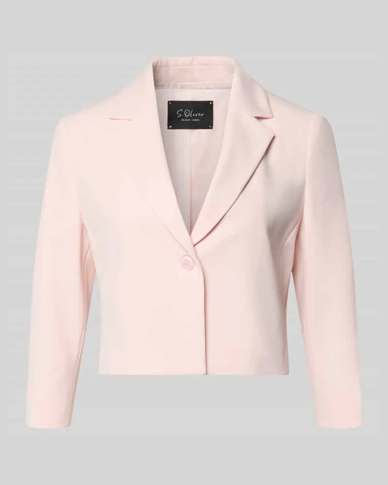 S.Oliver Regular Fit Kurzblazer mit Reverskragen Rose