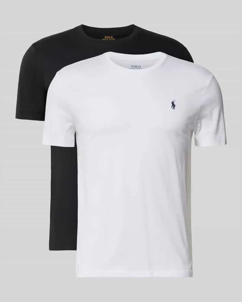 Ralph Lauren Regular Fit T-Shirt-Set aus reiner Baumwolle Black