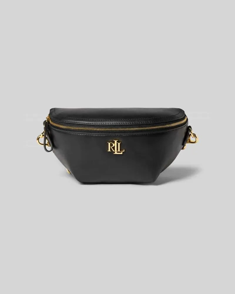 Ralph Lauren Bauchtasche aus Rindsleder mit Label-Applikation Modell 'MARCY Black