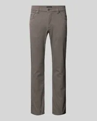 Bugatti Regular Fit Stoffhose mit 5-Pocket-Design Modell 'Cordoba Taupe