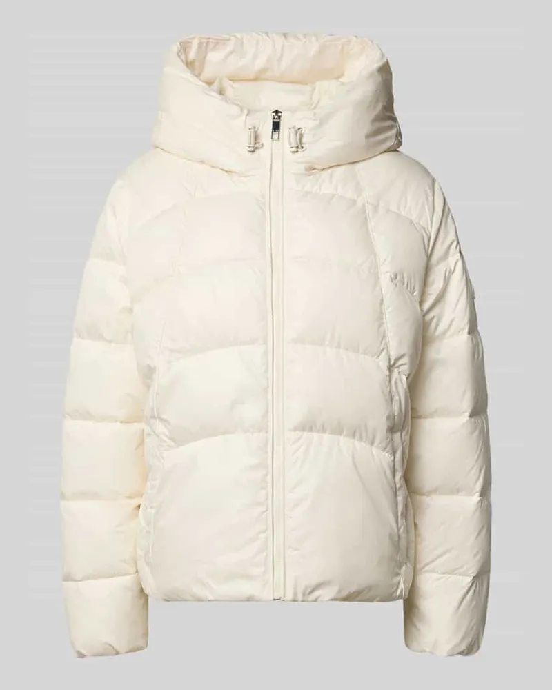 HUGO BOSS Regular Fit Jacke mit Kapuze Modell 'Pepulina Offwhite