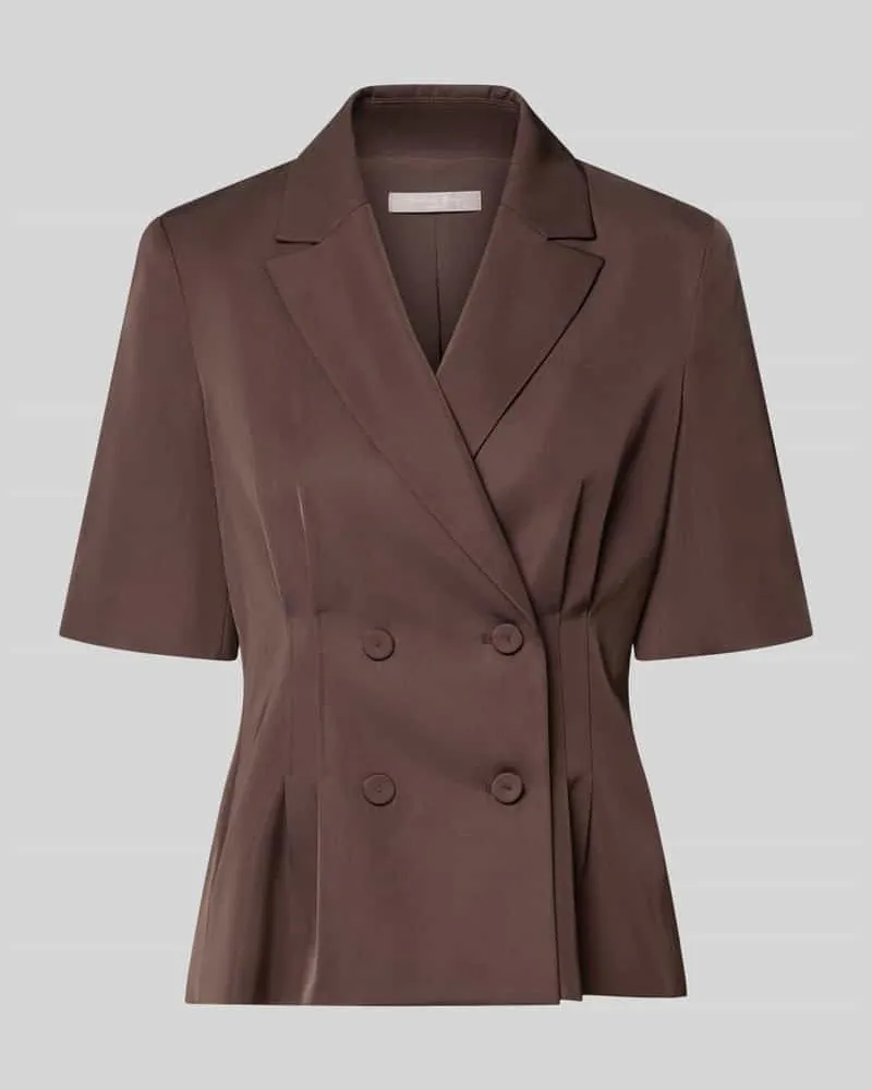 Christian Berg Blazer in tailliertem Schnitt mit 1/2-Arm Dunkelbraun