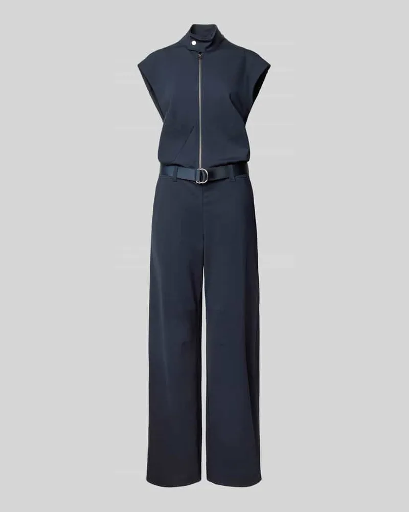 G-STAR RAW Jumpsuit aus Viskose-Mix mit Reißverschluss und Gürtel Dunkelblau