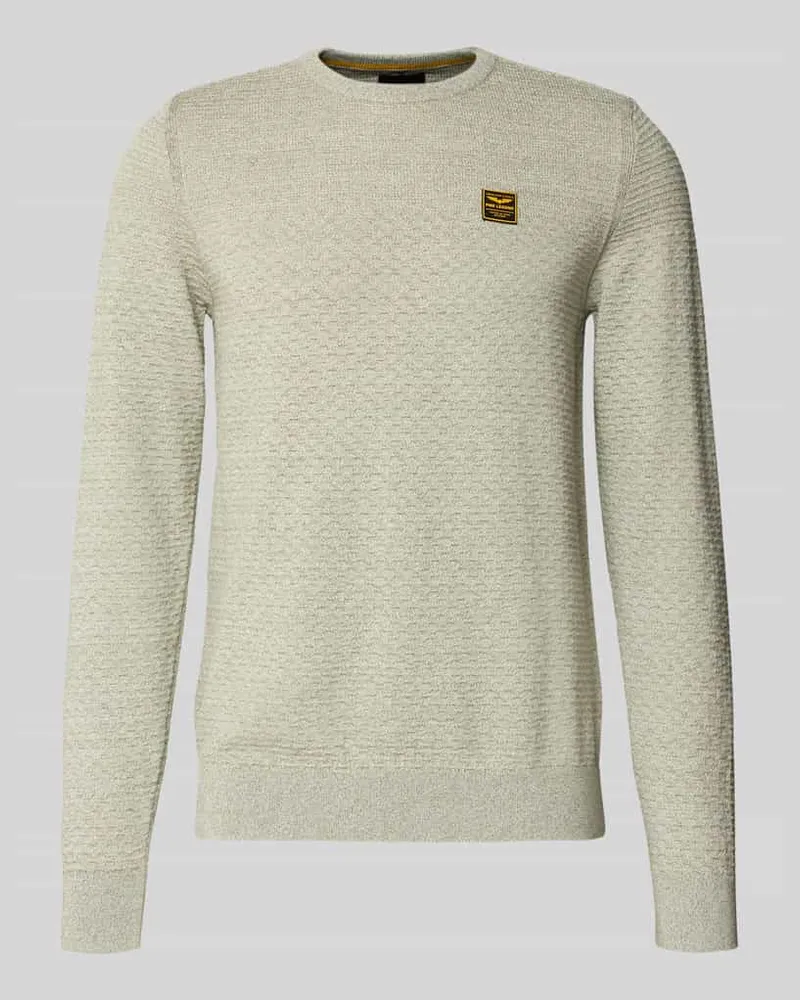 PME Legend Strickpullover mit gerippten Abschlüssen Mint