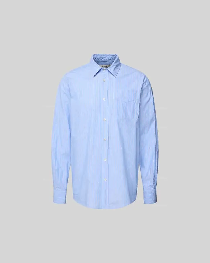 forét Freizeithemd mit Brusttasche Hellblau