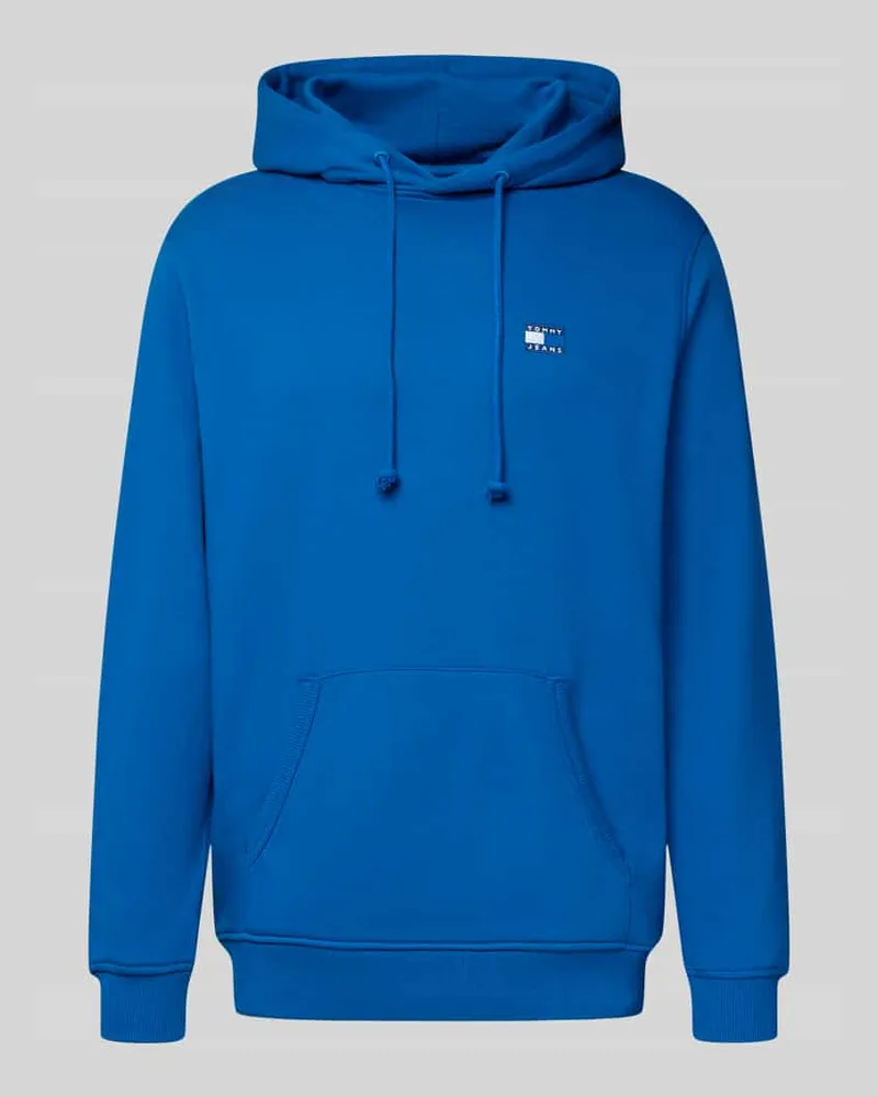 Tommy Hilfiger Regular Fit Hoodie aus reiner Baumwolle Royal