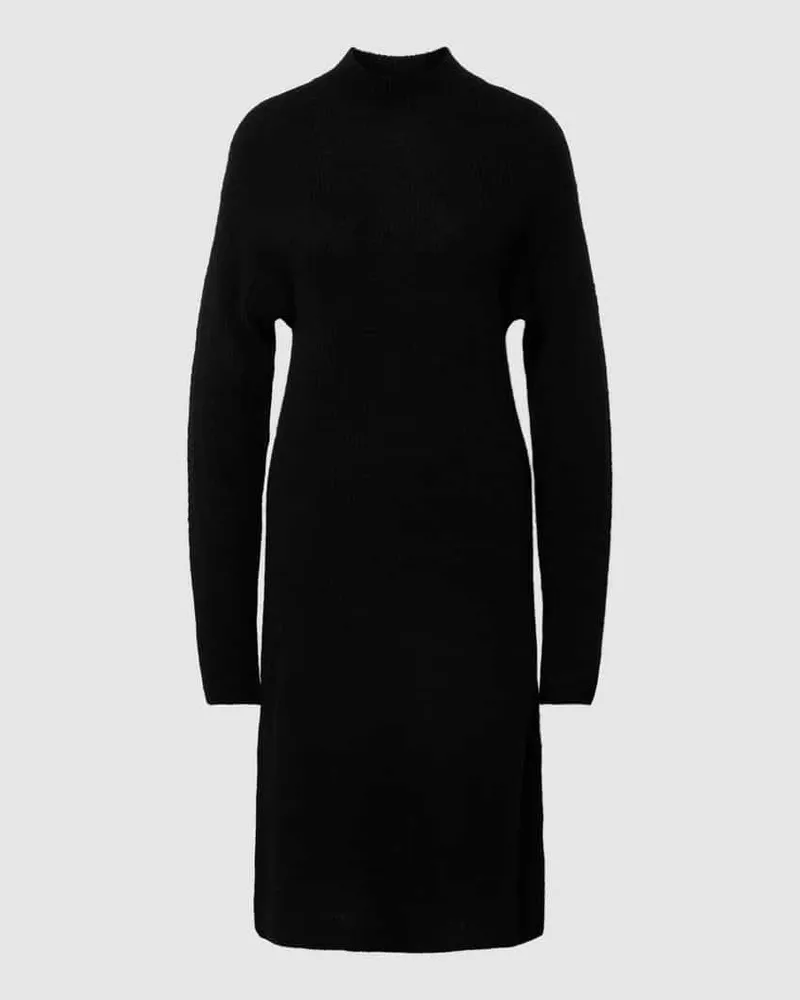 HUGO BOSS Knielanges Strickkleid mit Stehkragen Modell 'Fagdasa Black