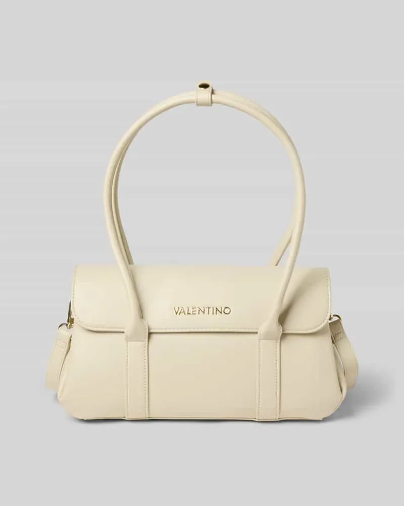 Valentino Bags Handtasche mit Label-Applikation Ecru