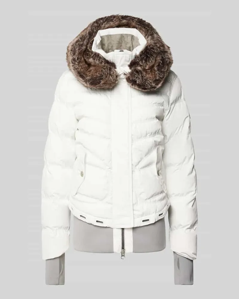 Wellensteyn Regular Fit Steppjacke mit Pattentaschen Modell 'QUEENS Weiss