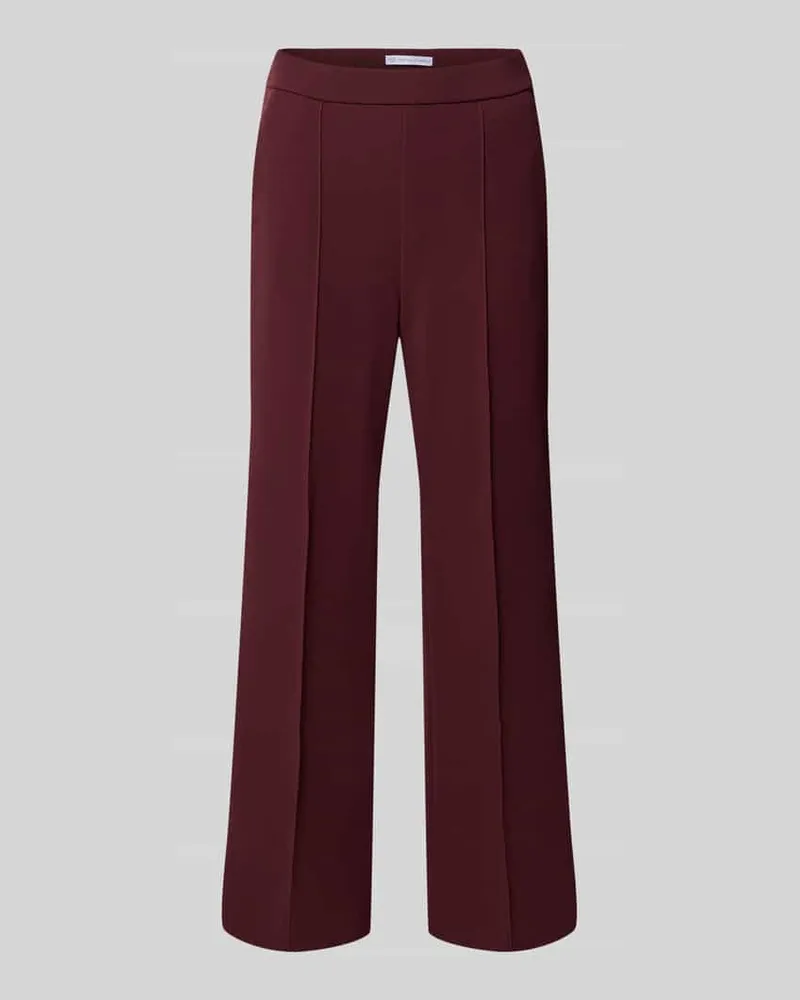 RAFFAELLO ROSSI  Straight Fit Bundfaltenhose Modell 'RENEE Bordeaux