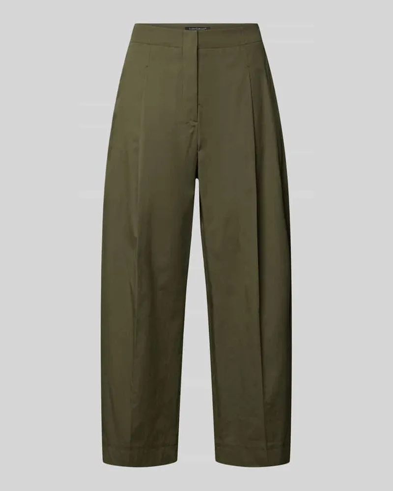 Luisa Cerano Caprihose mit Gesäßtasche Khaki