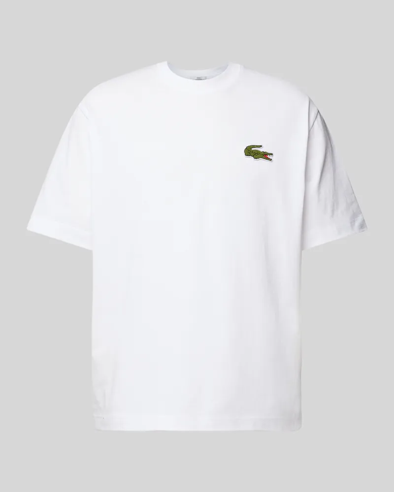 Lacoste T-Shirt mit Rundhalsausschnitt Weiss