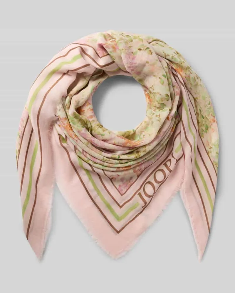 JOOP! Schal mit Logo-Print Modell 'Adalia Hellrosa