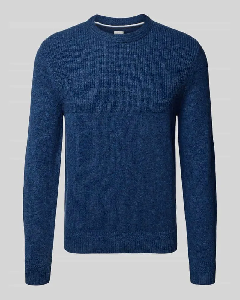Brax Strickpullover mit gerippten Abschlüssen Modell 'RICK Royal