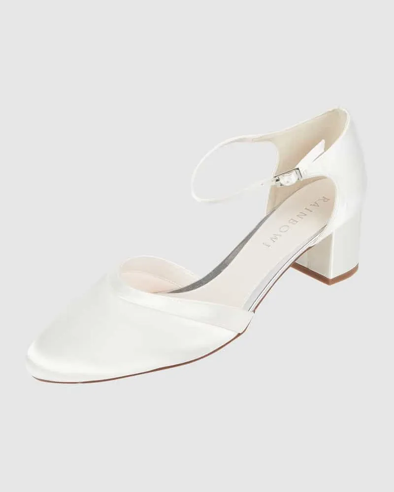 Rainbow Club Brautschuhe aus Satin Offwhite