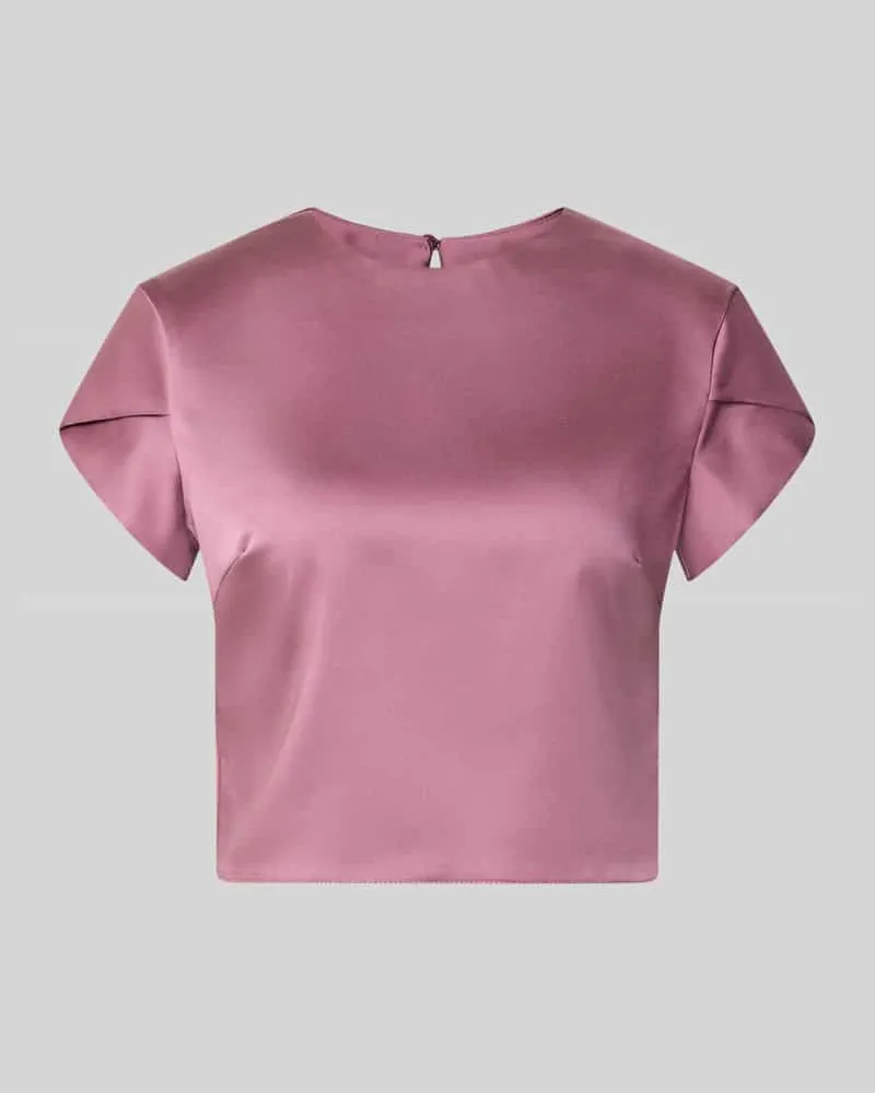 Rinascimento Bluse aus Satin Altrosa