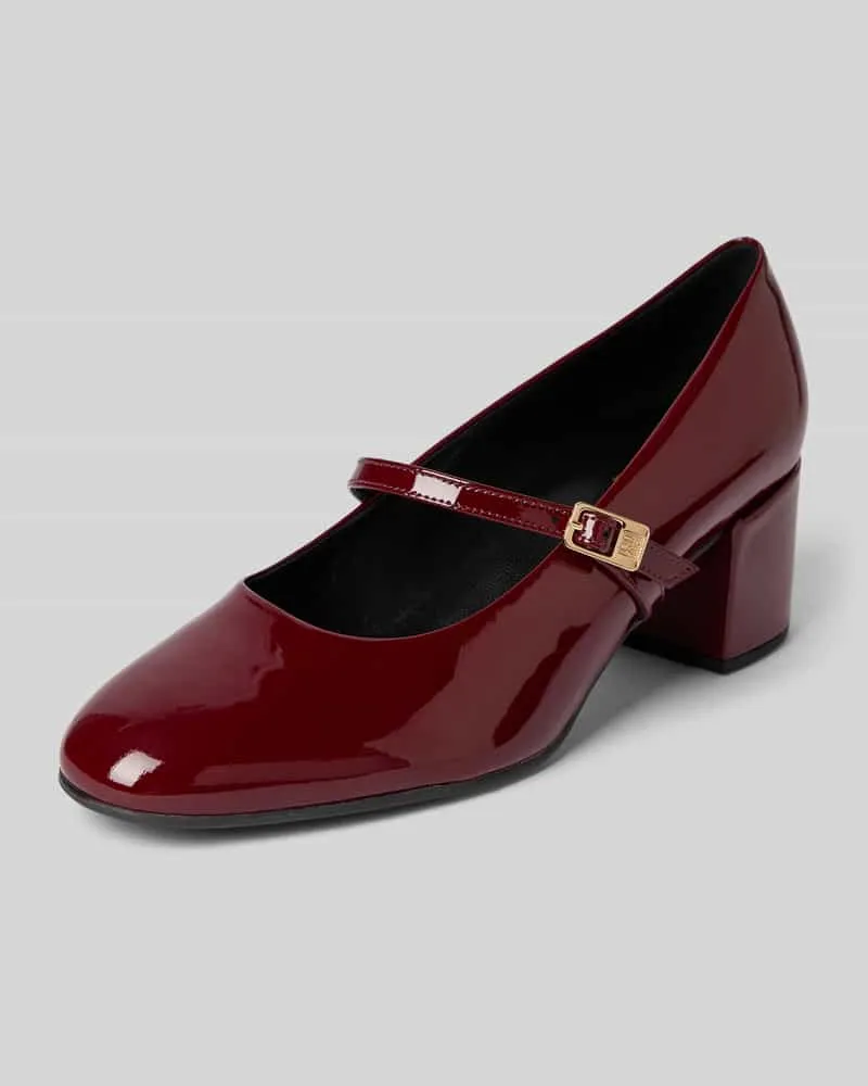 Högl Mary Janes aus echtem Leder Bordeaux