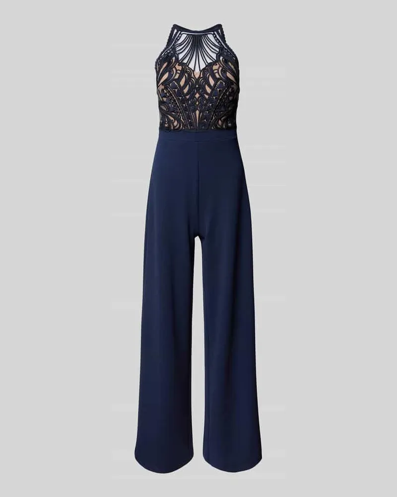 Lipsy  Jumpsuit mit Häkelspitze Marine