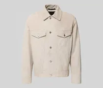 Regular Fit Lederjacke aus echtem Ziegenleder Modell 'JOHOT