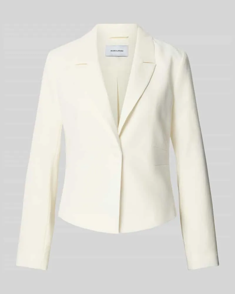 More & More Blazer aus Viskose-Mix mit Reverskragen Offwhite