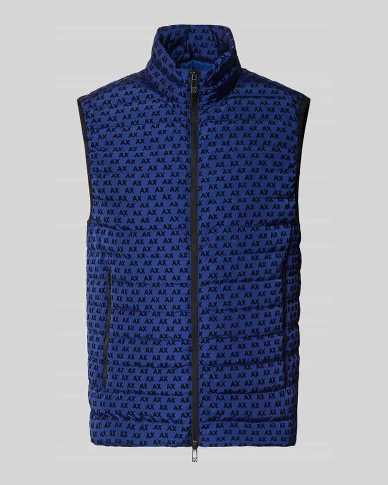 Armani Exchange Regular Fit Weste mit Entendaunen- und Federn Modell 'PIUMINO Royal