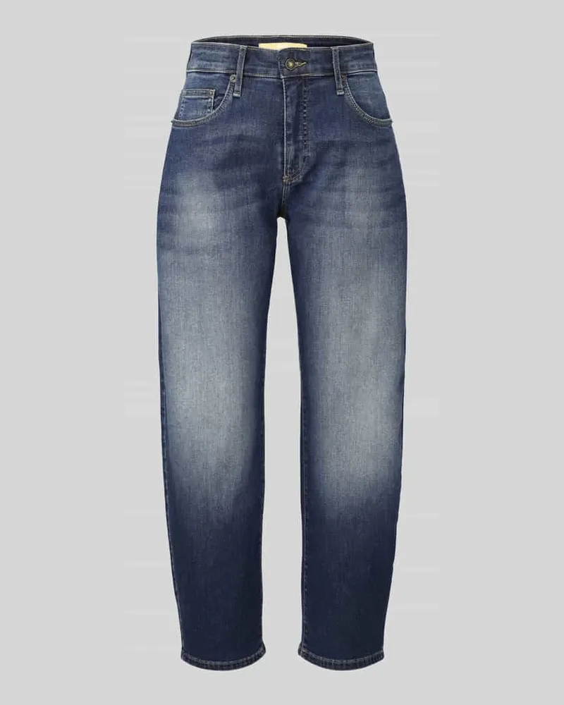 MAC Jeans Barrel Jeans aus Baumwoll-Mix mit Lyocell-Anteil Modell 'DANNI Blau