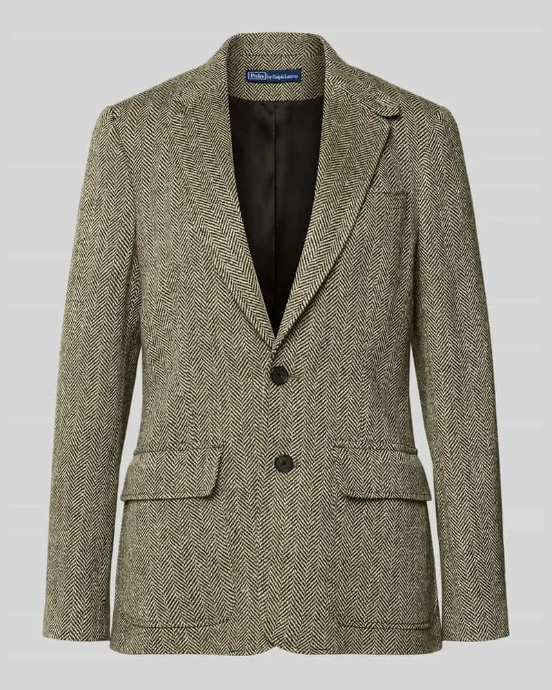 Ralph Lauren Blazer aus Lammshearling mit Reverskragen Modell 'HERTIAGE Black