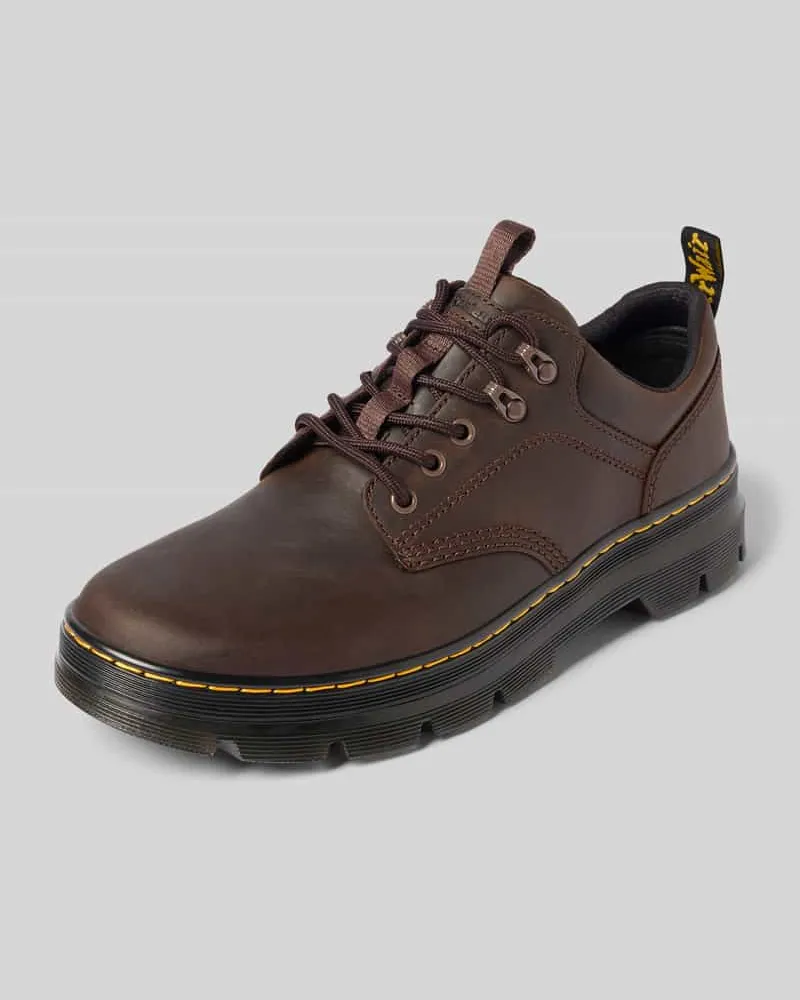 Dr.Martens Schnürschuhe mit Label-Detail Mittelbraun