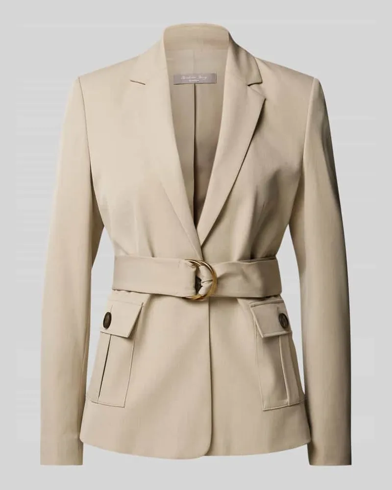 Christian Berg Blazer mit Reverskragen Taupe