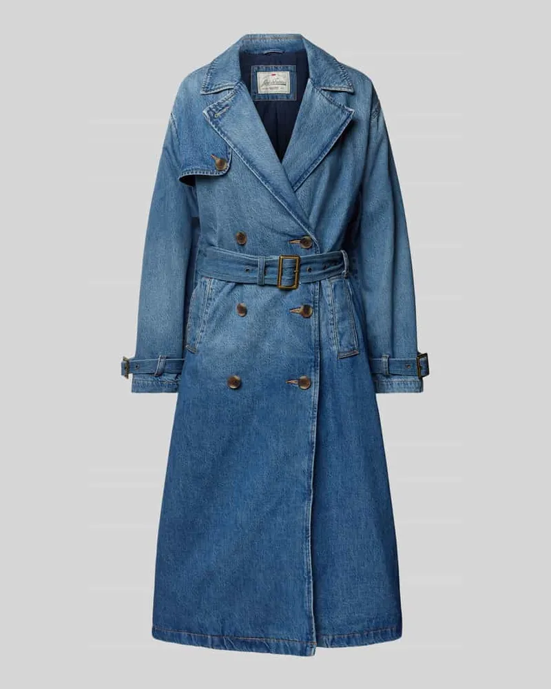 Levi's Jeans-Trenchcoat mit Taillengürtel Modell 'SPADE Jeansblau