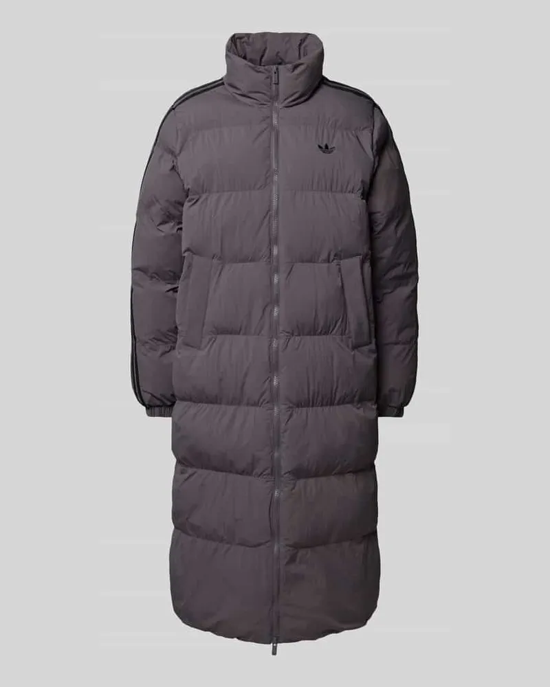 adidas Steppmantel mit Stehkragen Dunkelgrau