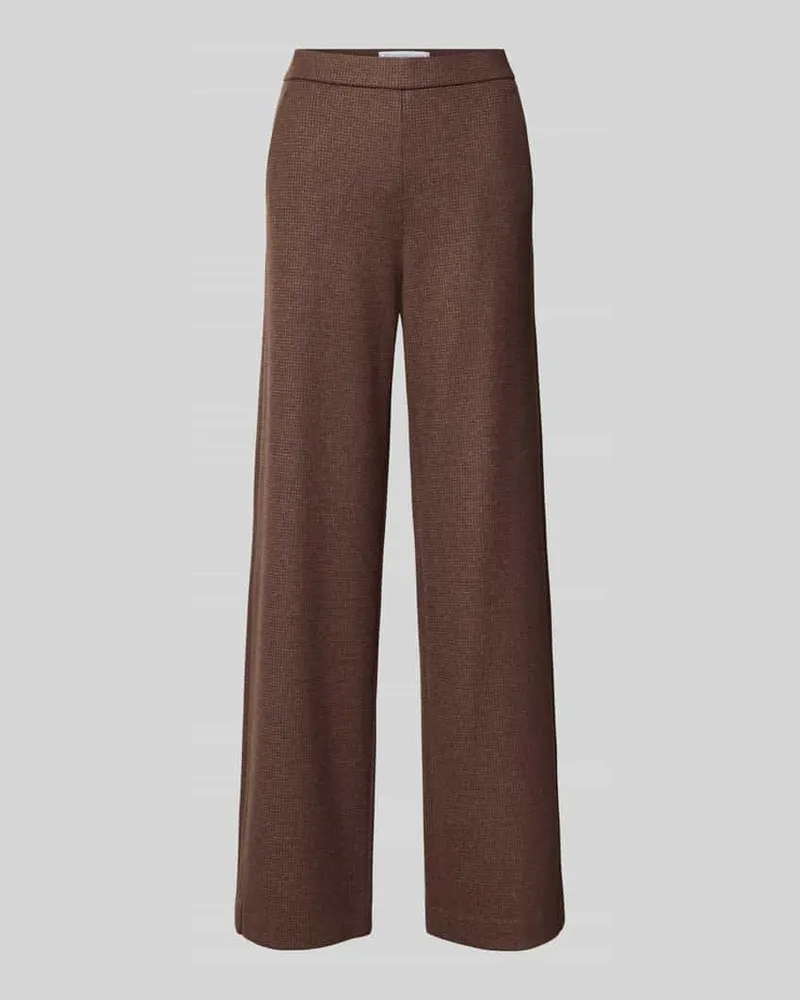 RAFFAELLO ROSSI  Weite Hose aus Viskose-Mix Modell 'PALINA Dunkelbraun