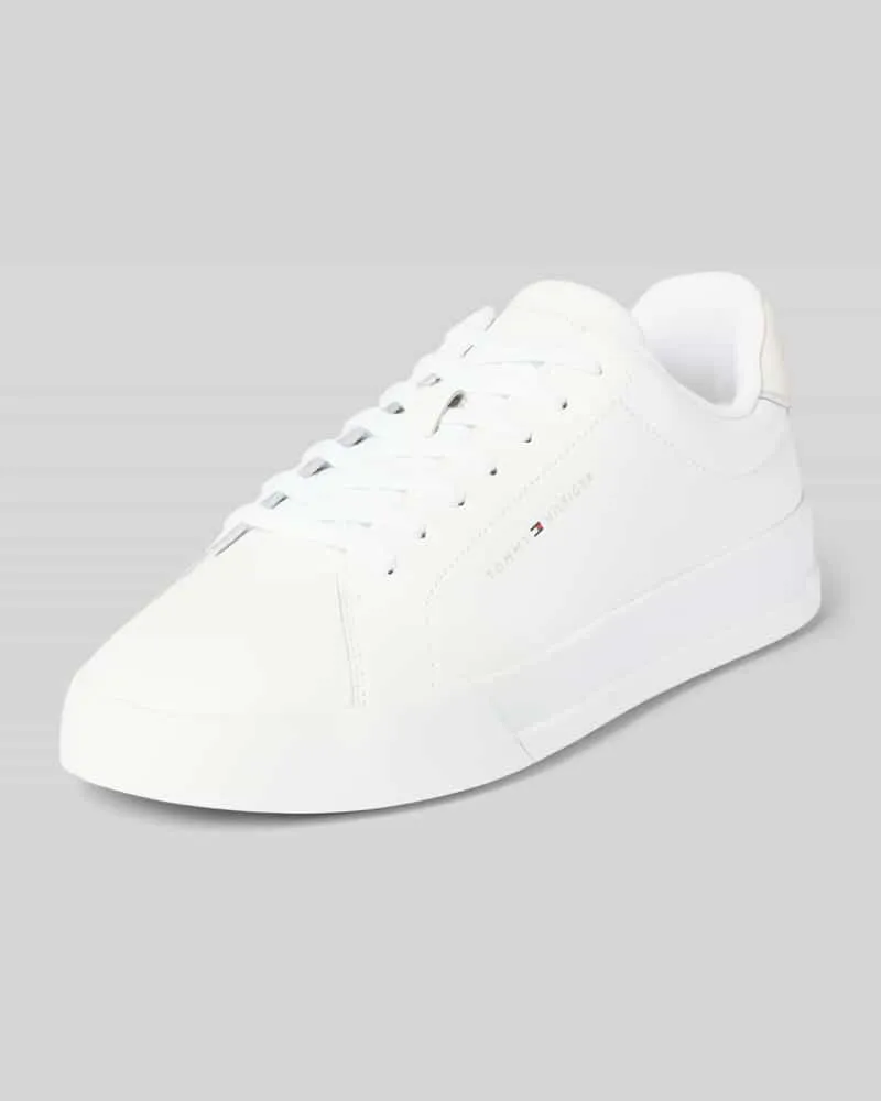 Tommy Hilfiger Low Top Sneaker aus echtem Leder Weiss