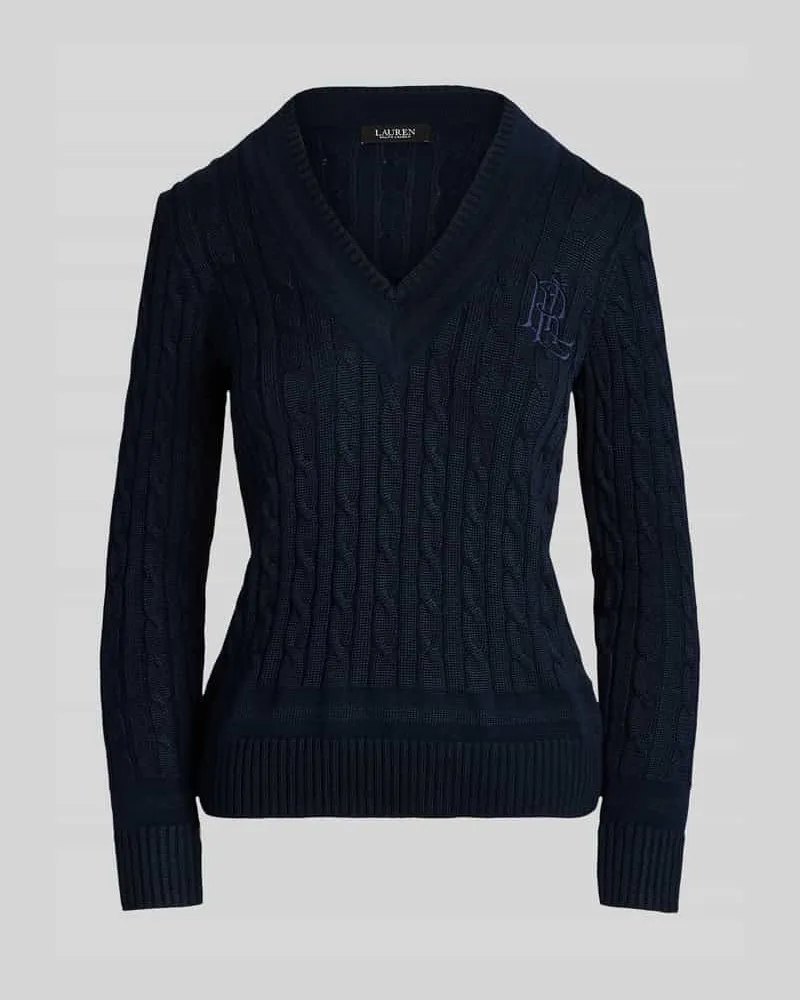 Ralph Lauren Regular Fit Pullover aus Baumwoll-Mix mit Logo-Stitching Marine